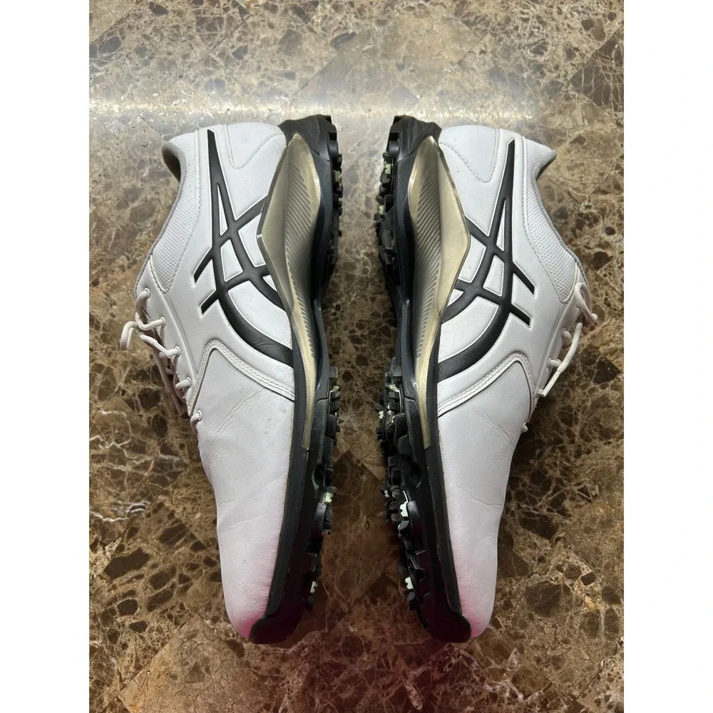 Asics Gel-Course Duo Golf Shoes Mens 13 White Black Spiked 1111A220